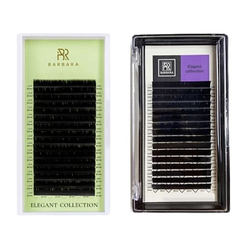 ЧЁРНЫЕ РЕСНИЦЫ BARBARA "ELEGANT" МИКС (16 ЛИНИЙ)